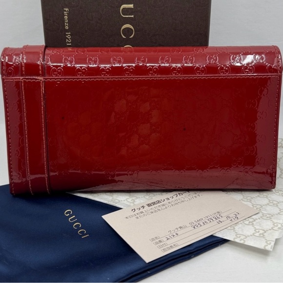 Gucci Micro Guccissima Long Patent Leather Wallet - Picture 3 of 13